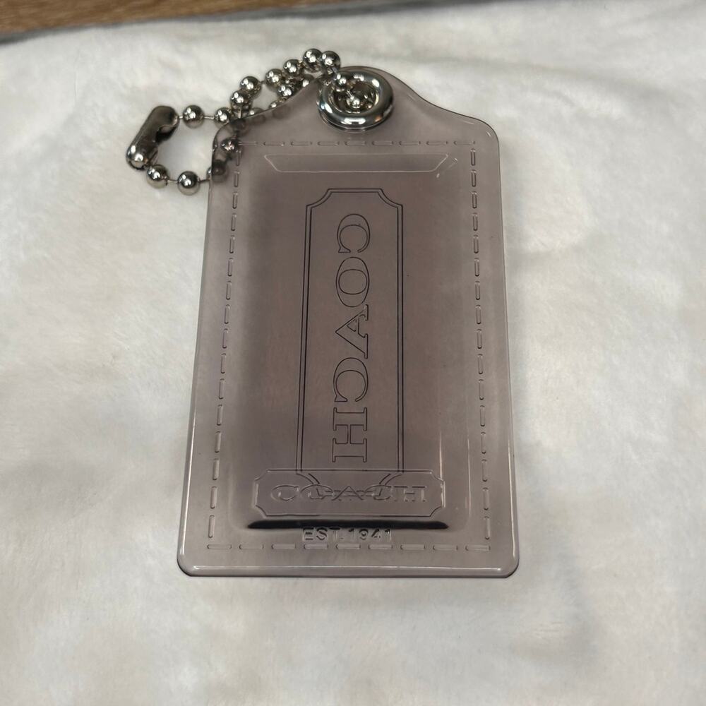 Coach Poppy Acrylic Hangtag